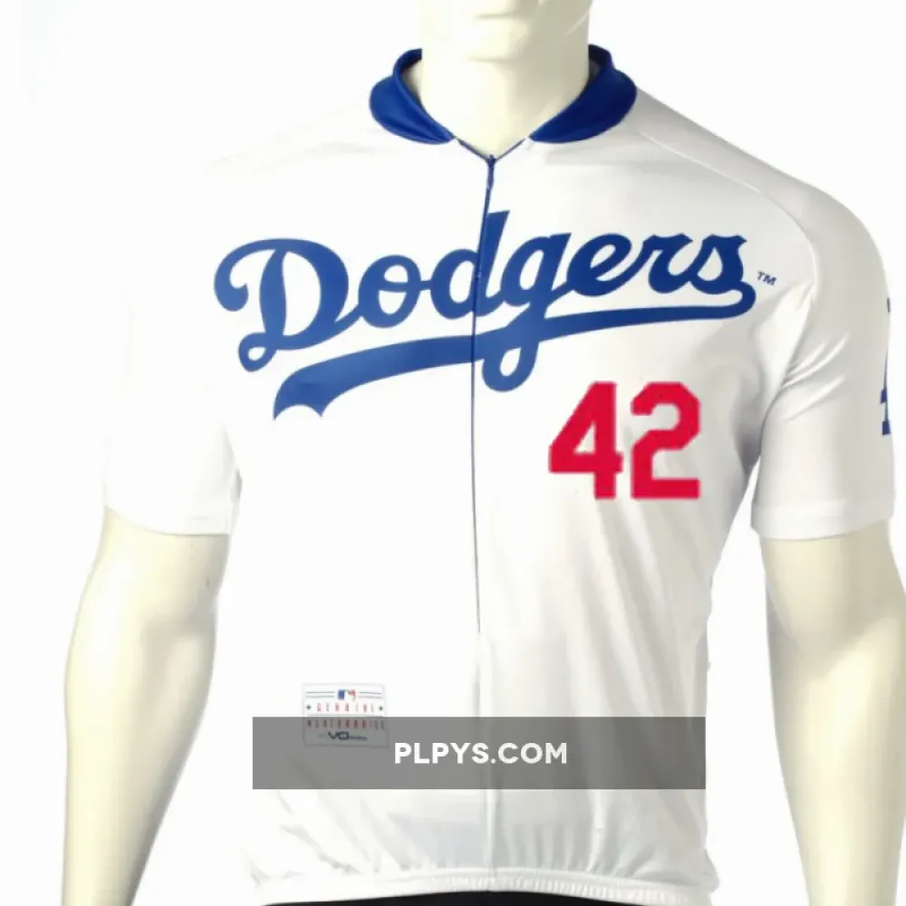 MLB ﻿Jackie Robinson 42 Los Angeles Dodgers Cycling Jerseys