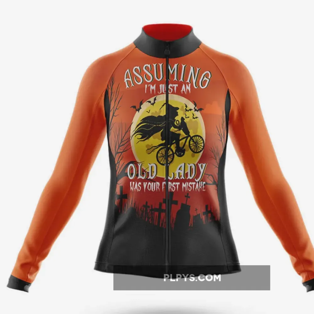 Halloween Lady -  Long Sleeve Jersey- Halloween Lady -  Long Sleeve Jersey