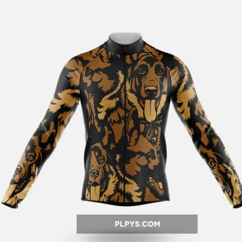 German Shepherd Long Sleeve Cycling Jersey