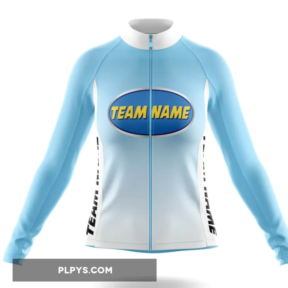 Custom Team Name M28 - Women's Long Sleeve Cycling Jersey