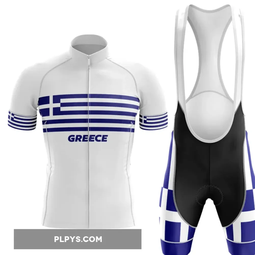 Greece V4 Cycling Kit - Jersey   Bibs