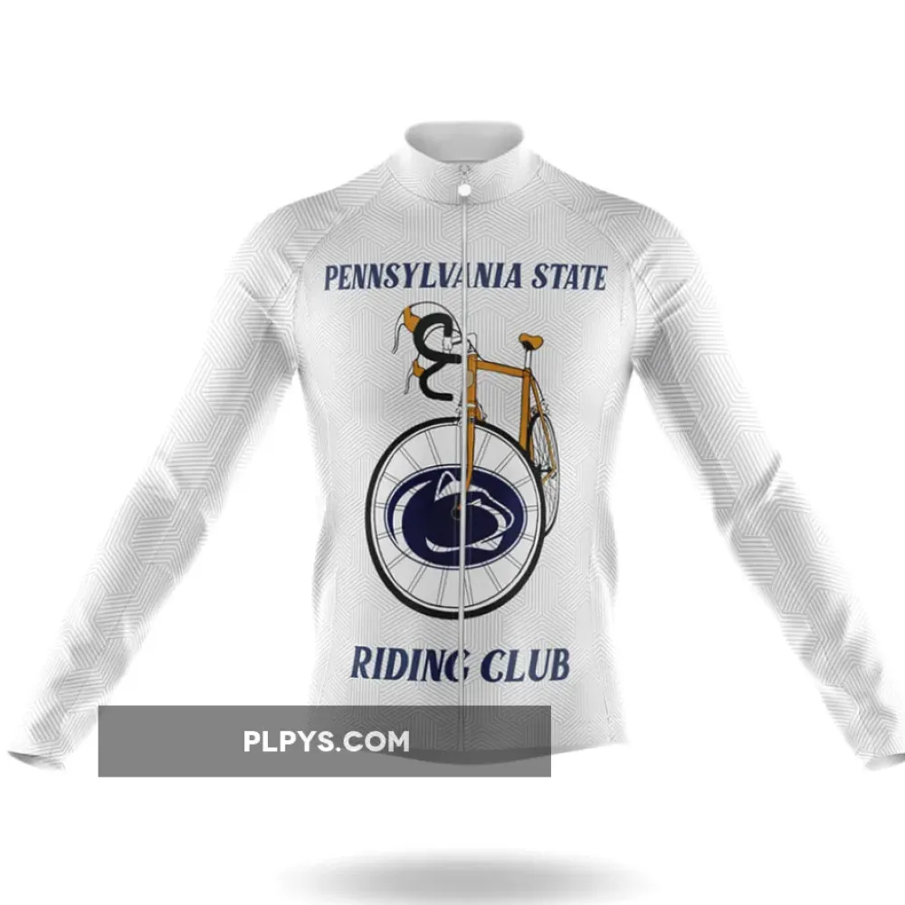 Classic Pennsylvania State Uni Long Sleeve Cycling Jersey