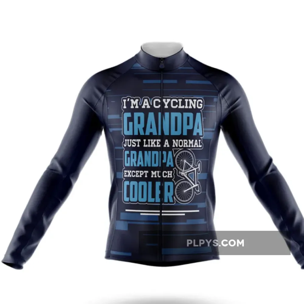 Grandpa V8 Long Sleeve Cycling Jersey