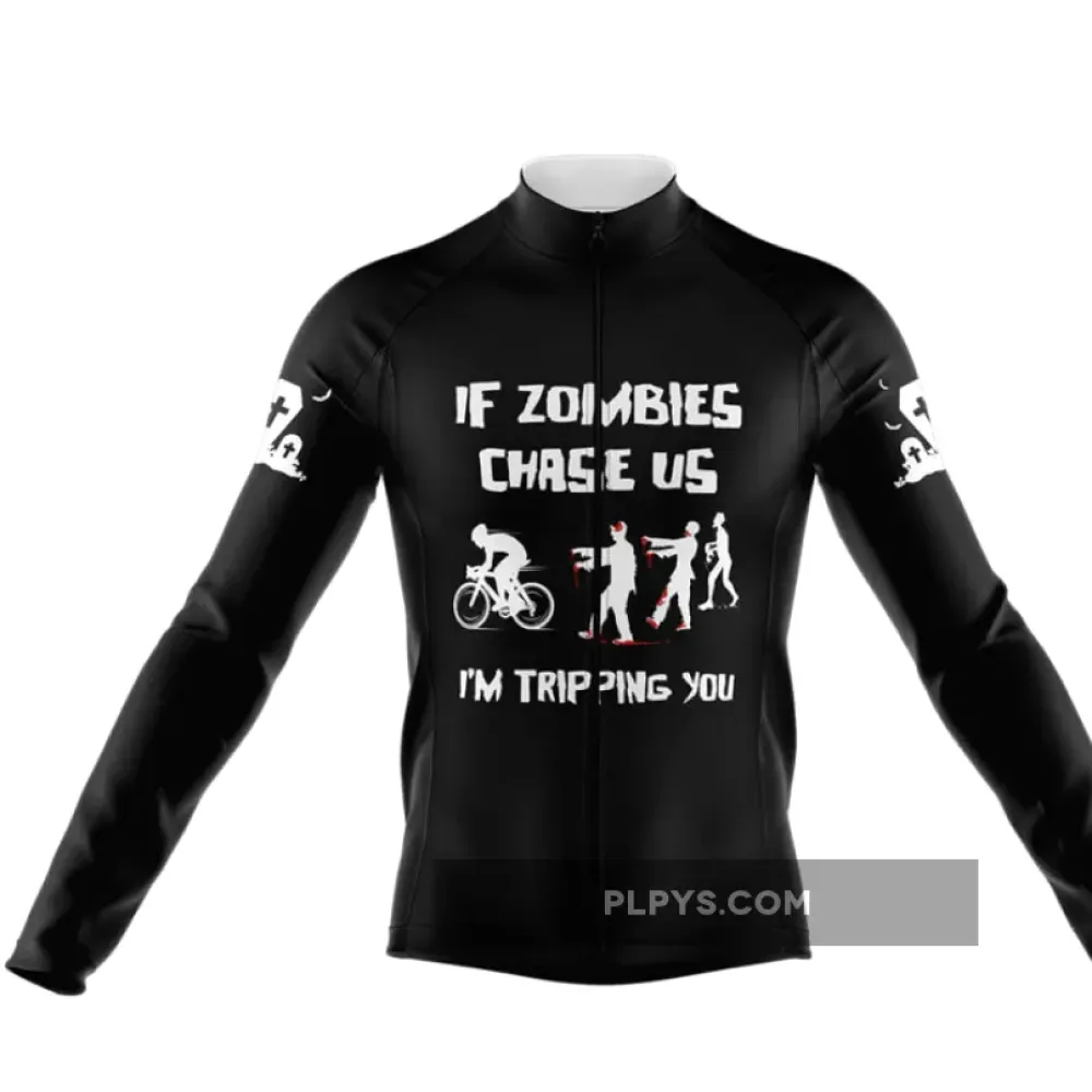 Zombies Chase Us Long Sleeve Cycling Jersey