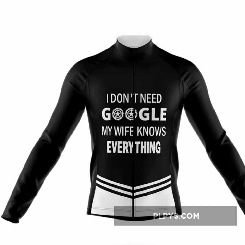 My Wife Knows Everything Long Sleeve Cycling Jersey