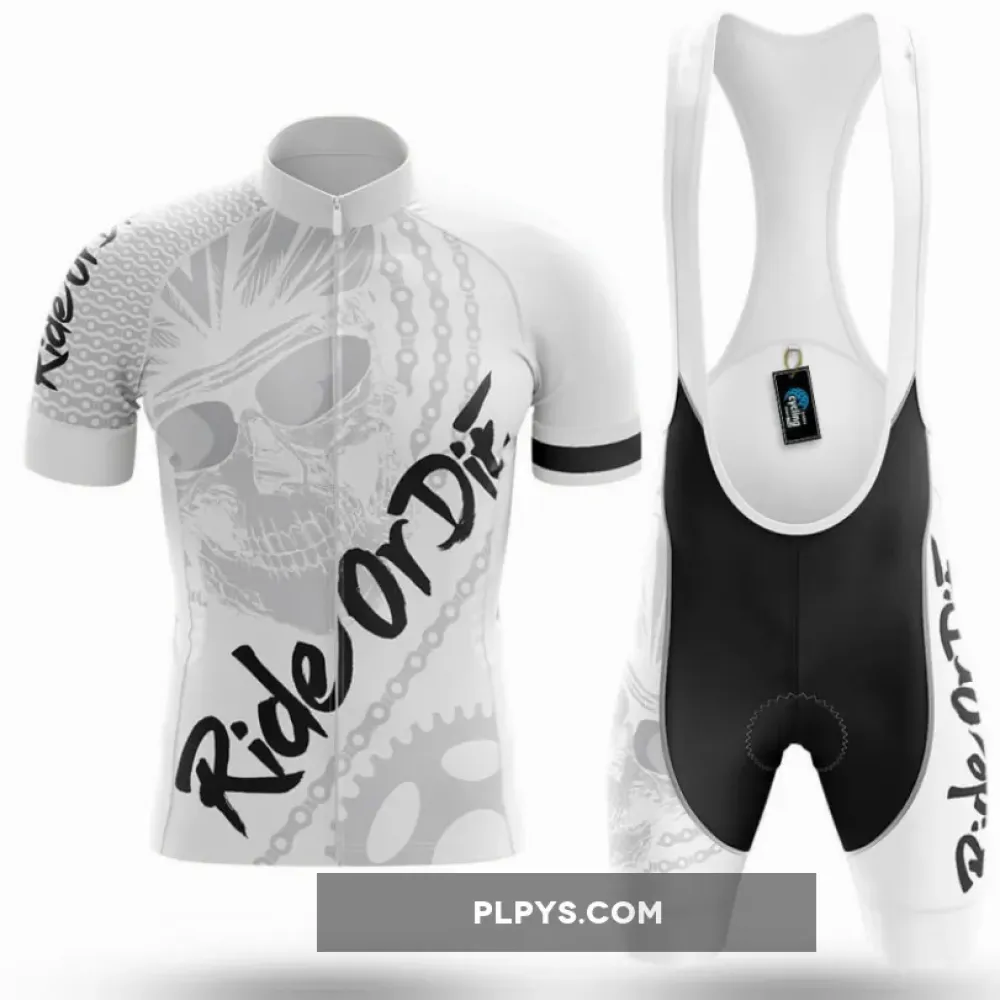 Ride Or Die V4 - White Cycling Kit Full Set
