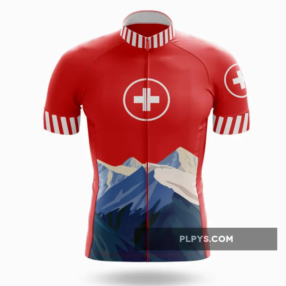 Swiss Alps Switzerland Cycling Jersey