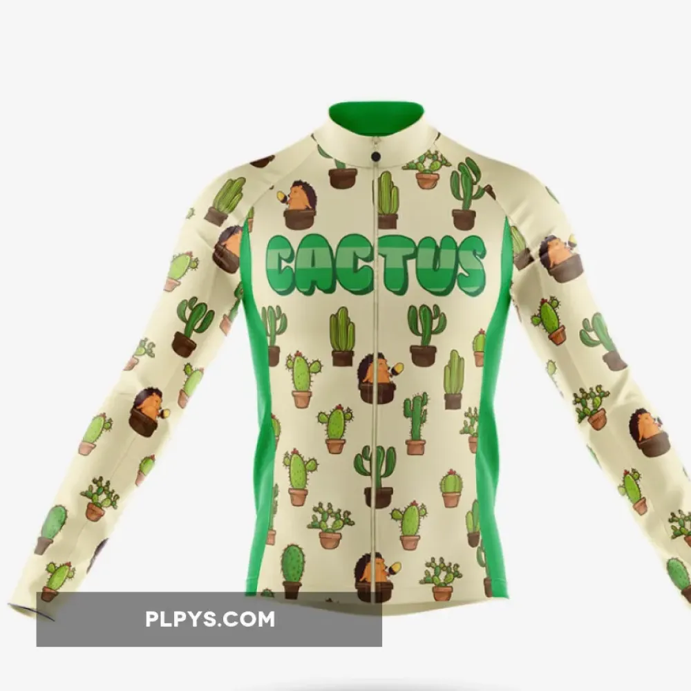 Cactus  Long Sleeve Cycling Jersey