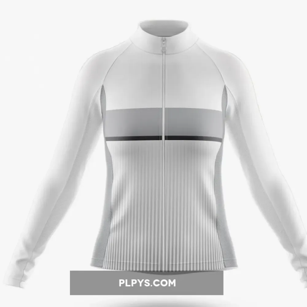 White - Women - Long Sleeve Cycling Jersey