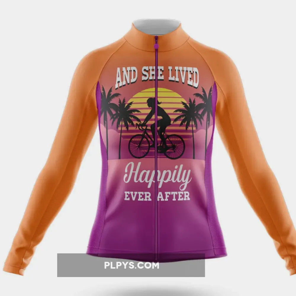 Happily - Women's Long Sleeve Cycling Jersey Ver.2