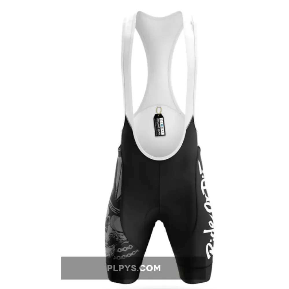 Ride Or Die Black Men's Cycling Bib Shorts