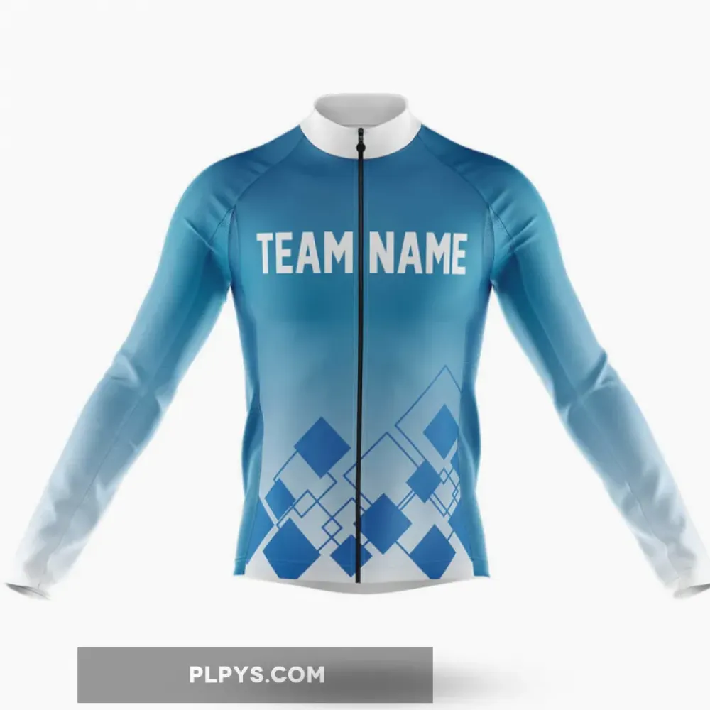Custom Team Name V19 Long Sleeve Cycling Jersey