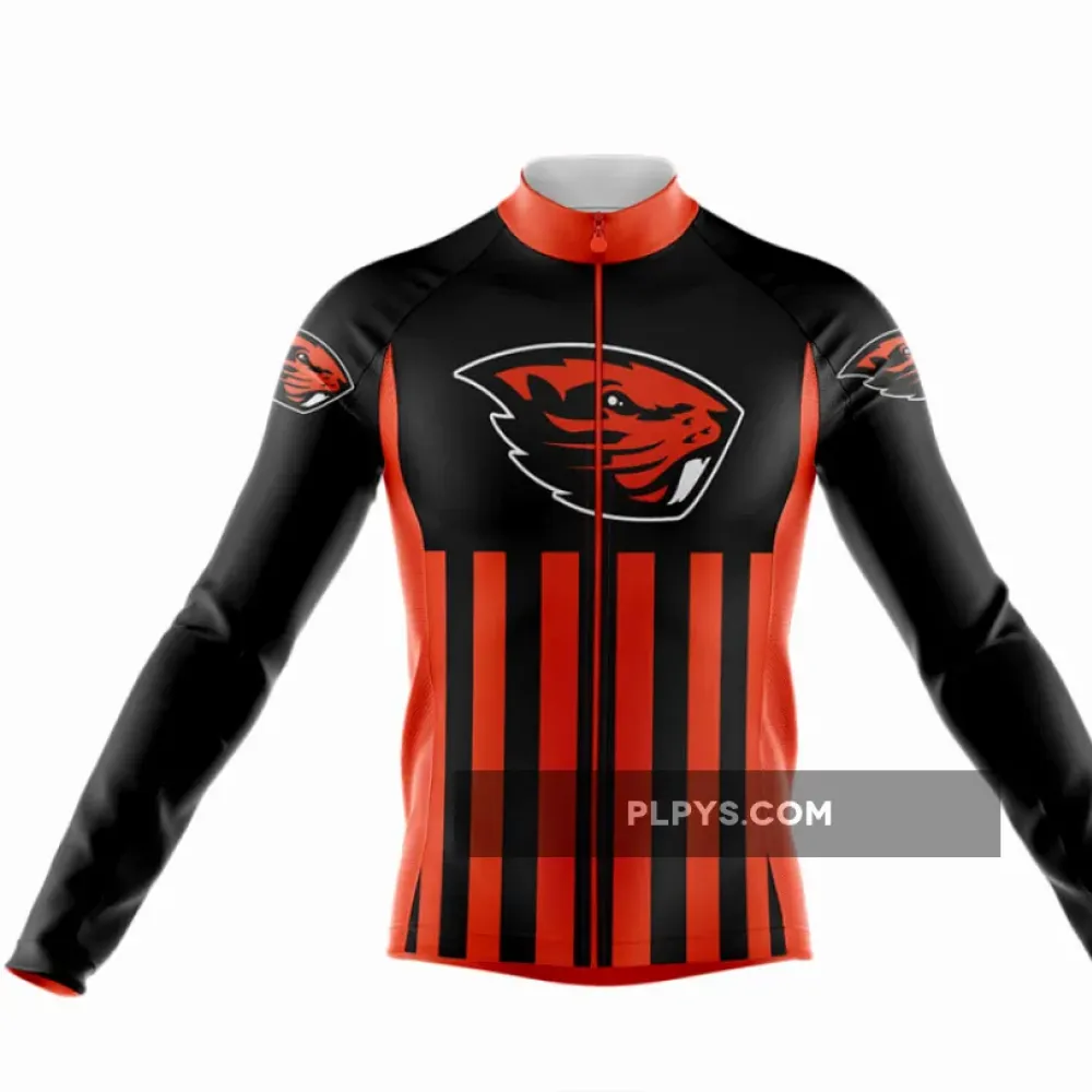 Oregon State University USA Long Sleeve Cycling Jersey