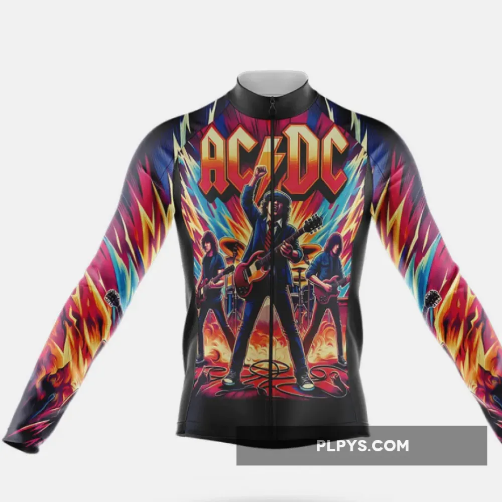 AC DC Long Sleeve Cycling Jersey Only