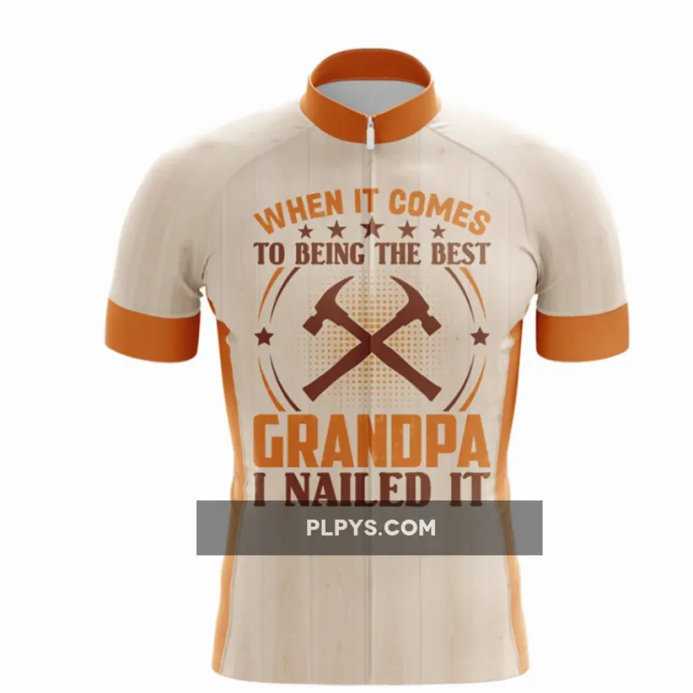 Grandpa Nailed It Bicycle Jersey