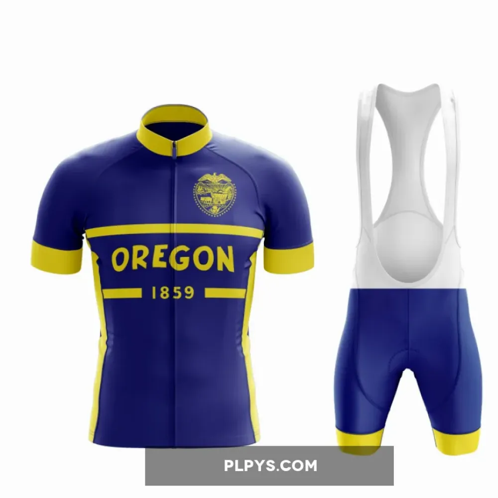 Blue and Yellow Runner Cycling Gear