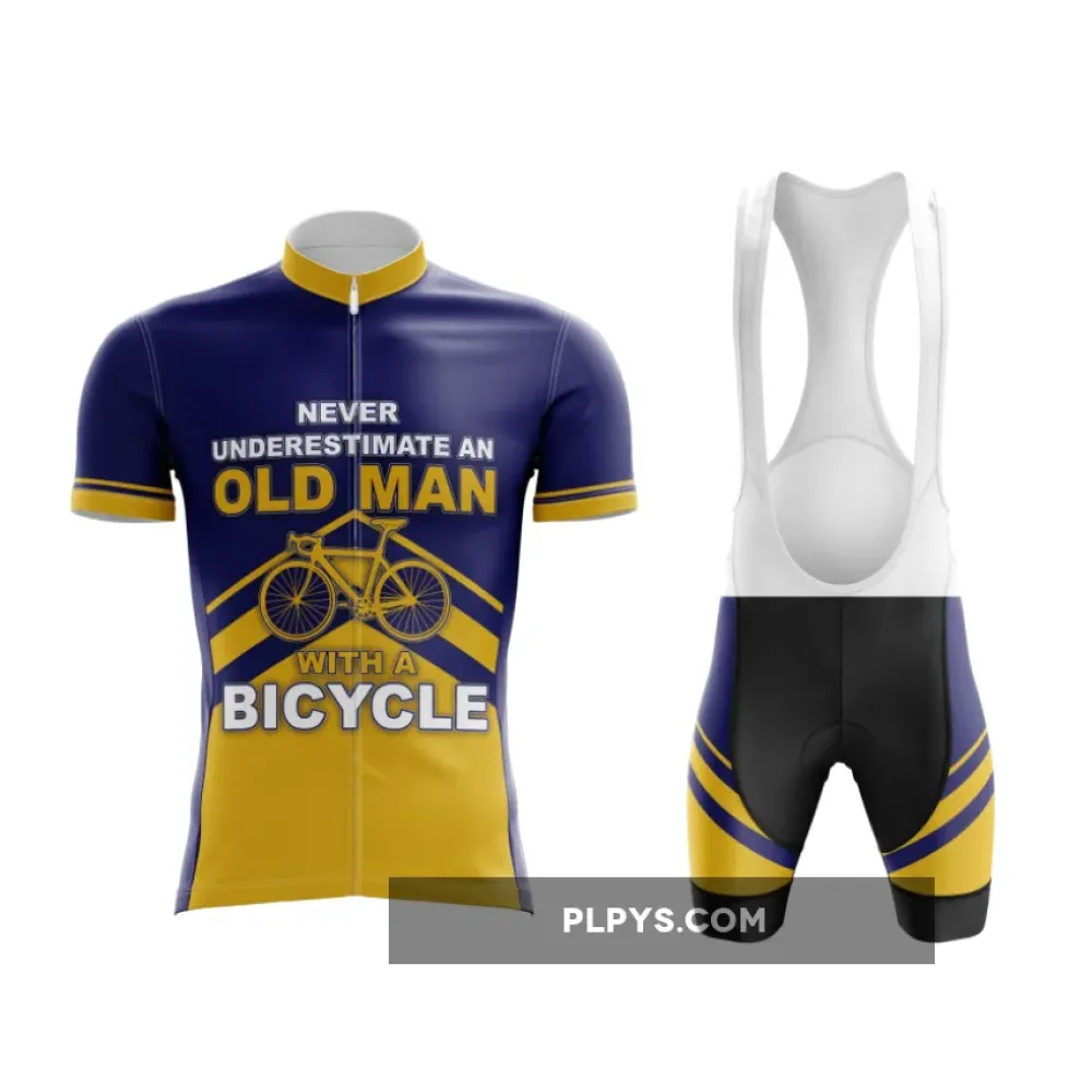 Vintage Charm  Gold and Purple Cycling Set