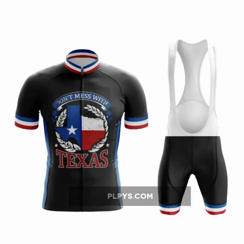 Black & White  Don't Mess with Texas Cycling Gears