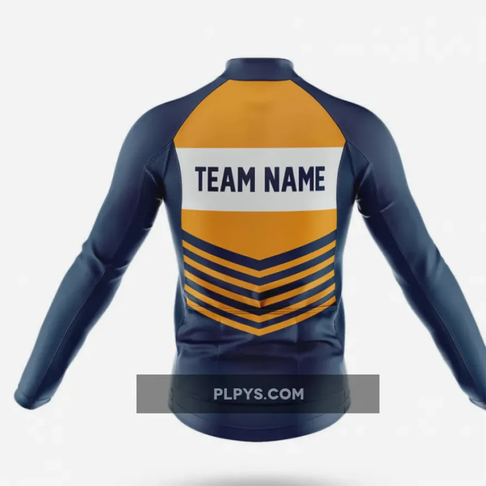 Custom Team Name V20 Navy Cycling Jersey