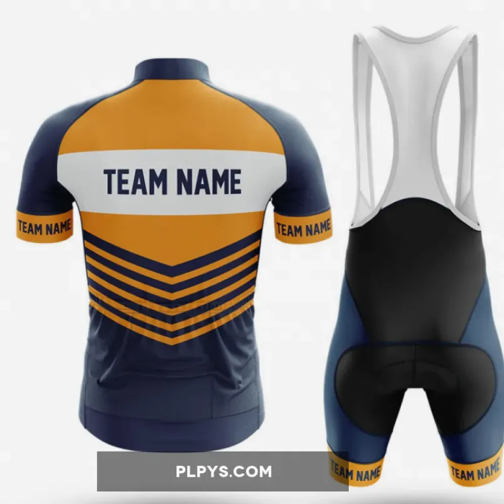Custom Team Name V20 Navy Cycling Jersey