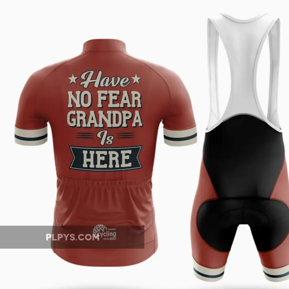 Grandpa Is Here Long Sleeve Cycling Jersey