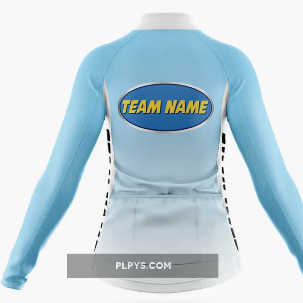 Custom Team Name M28 - Women's Long Sleeve Cycling Jersey