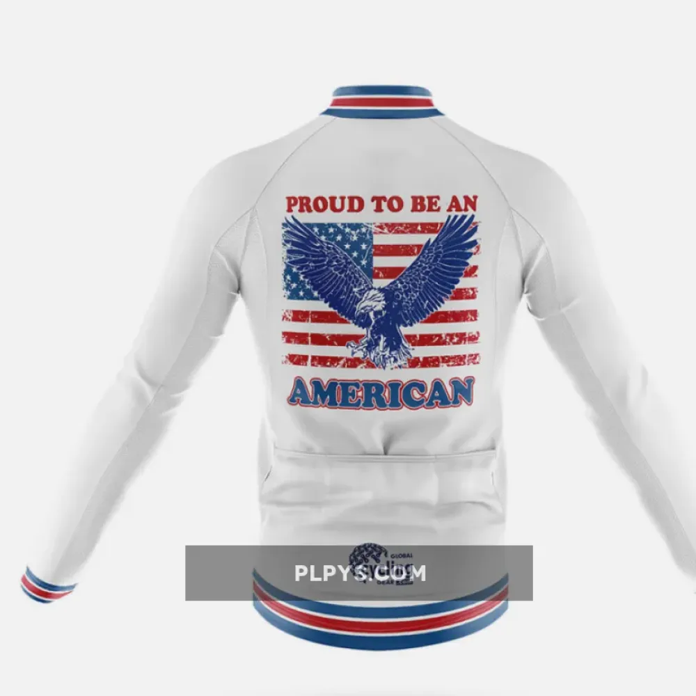 An American Long Sleeve Cycling Jersey