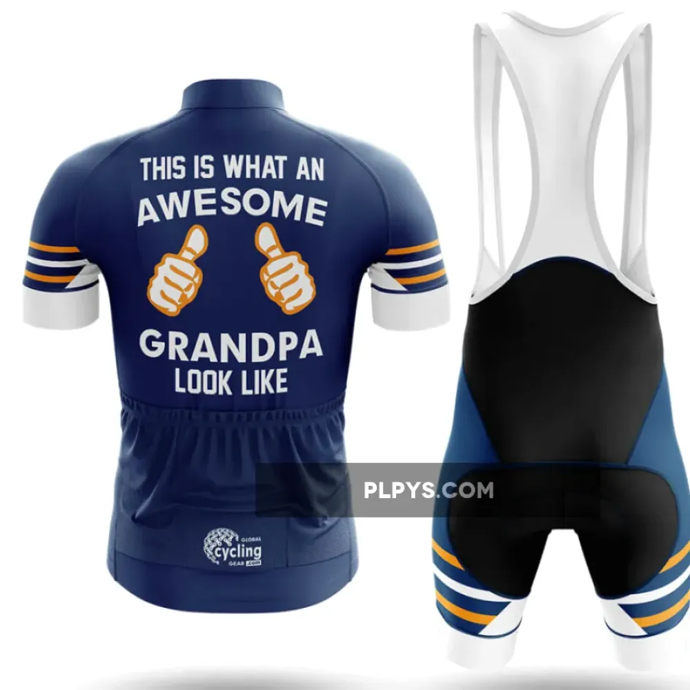 Awesome Grandpa - Navy Cycling Kit Full Set Ver.3