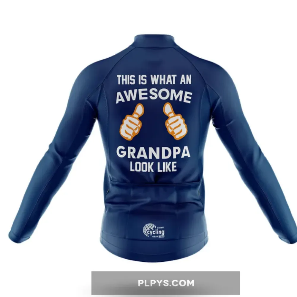 Awesome Grandpa - Navy Cycling Kit Full Set Ver.3