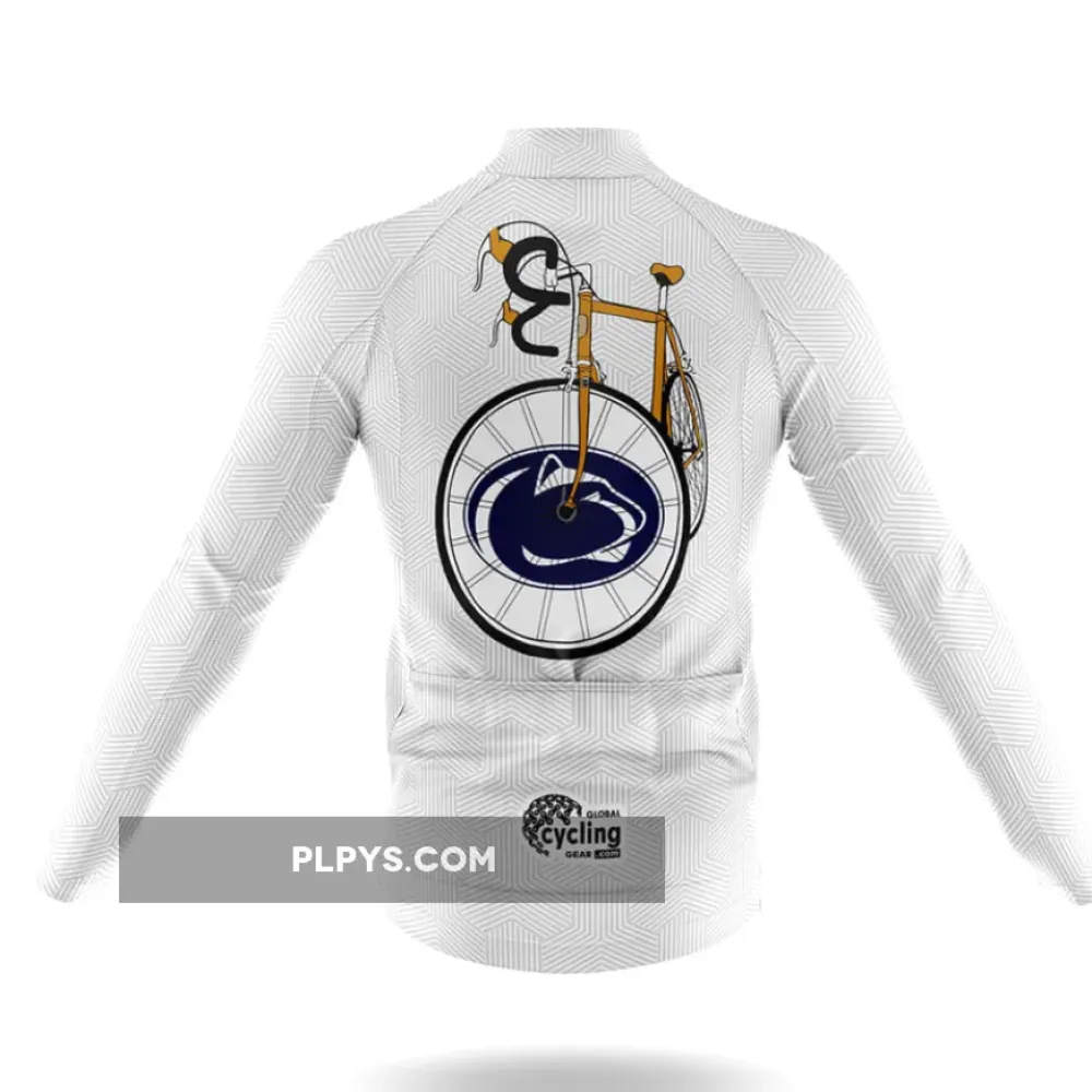 Classic Pennsylvania State Uni Long Sleeve Cycling Jersey