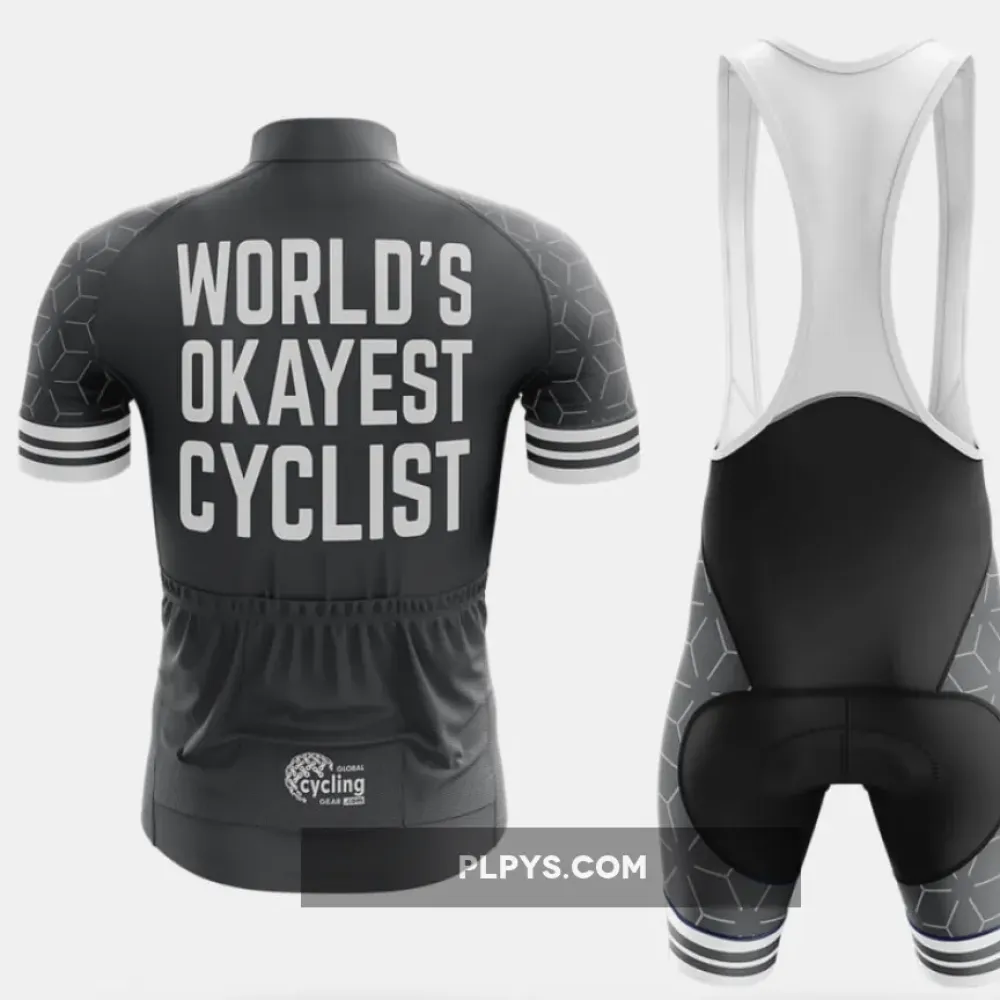 World's Okayest Cyclist  Cycling Jersey