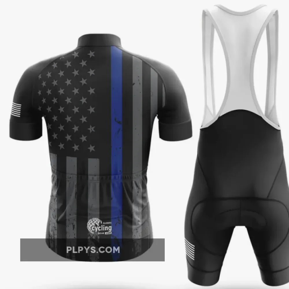 Thin Blue Line V4 Long Sleeve Cycling Jersey