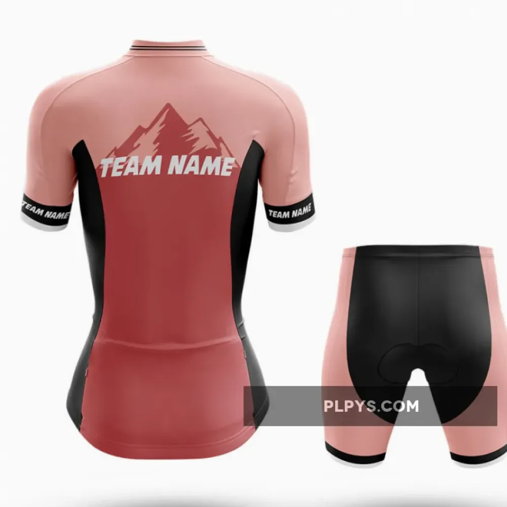 Custom Team Name Pink - Women's Cycling - Shorts Ver.3