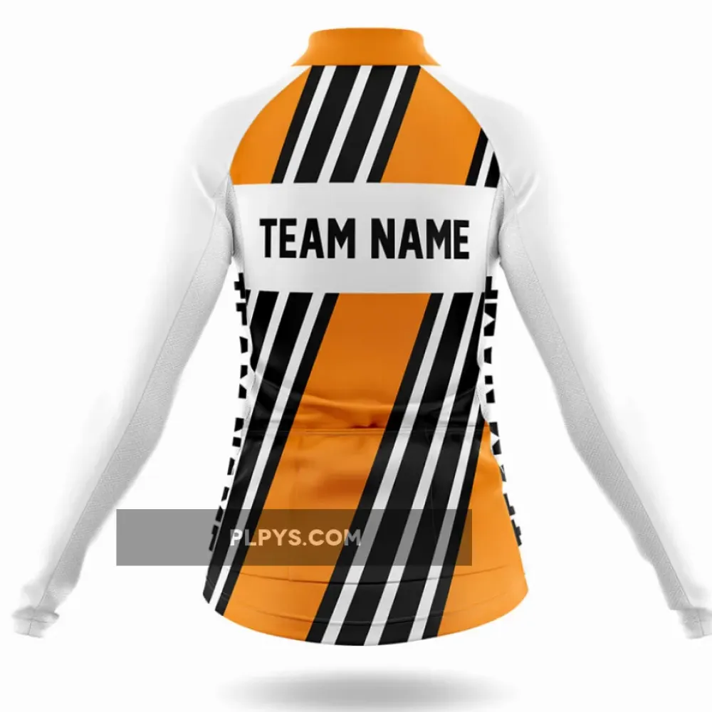 Custom Team Name M5 Yellow - Women's Cycling Kit Full Set