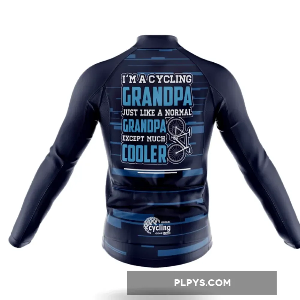 Grandpa V8 Long Sleeve Cycling Jersey