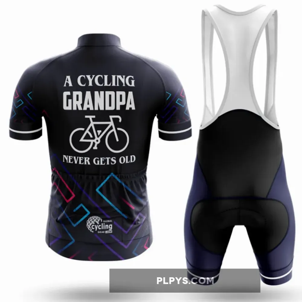 Cycling Grandpa V8 Long Sleeve Cycling Jersey