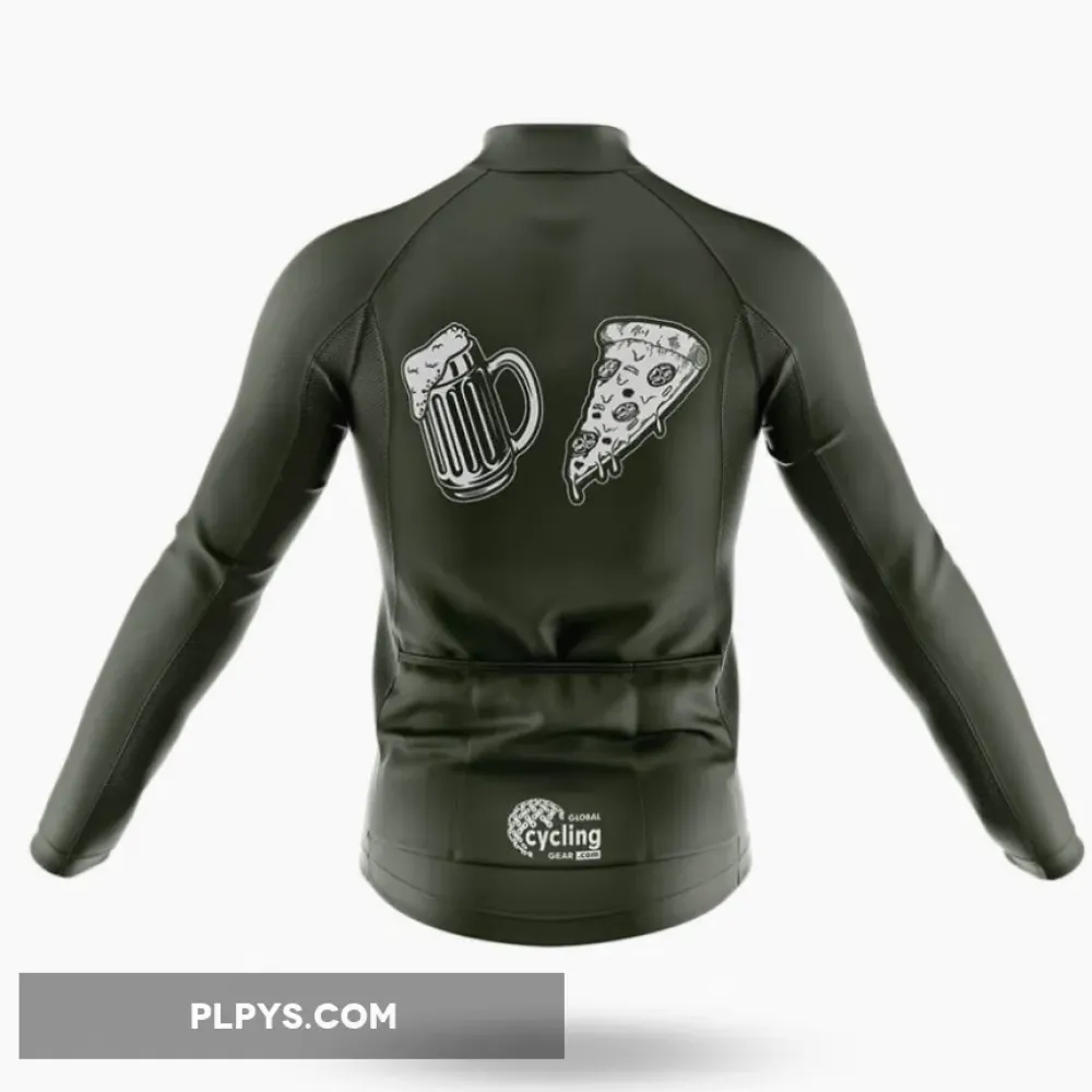Pizza And Beer Long Sleeve Cycling Jersey