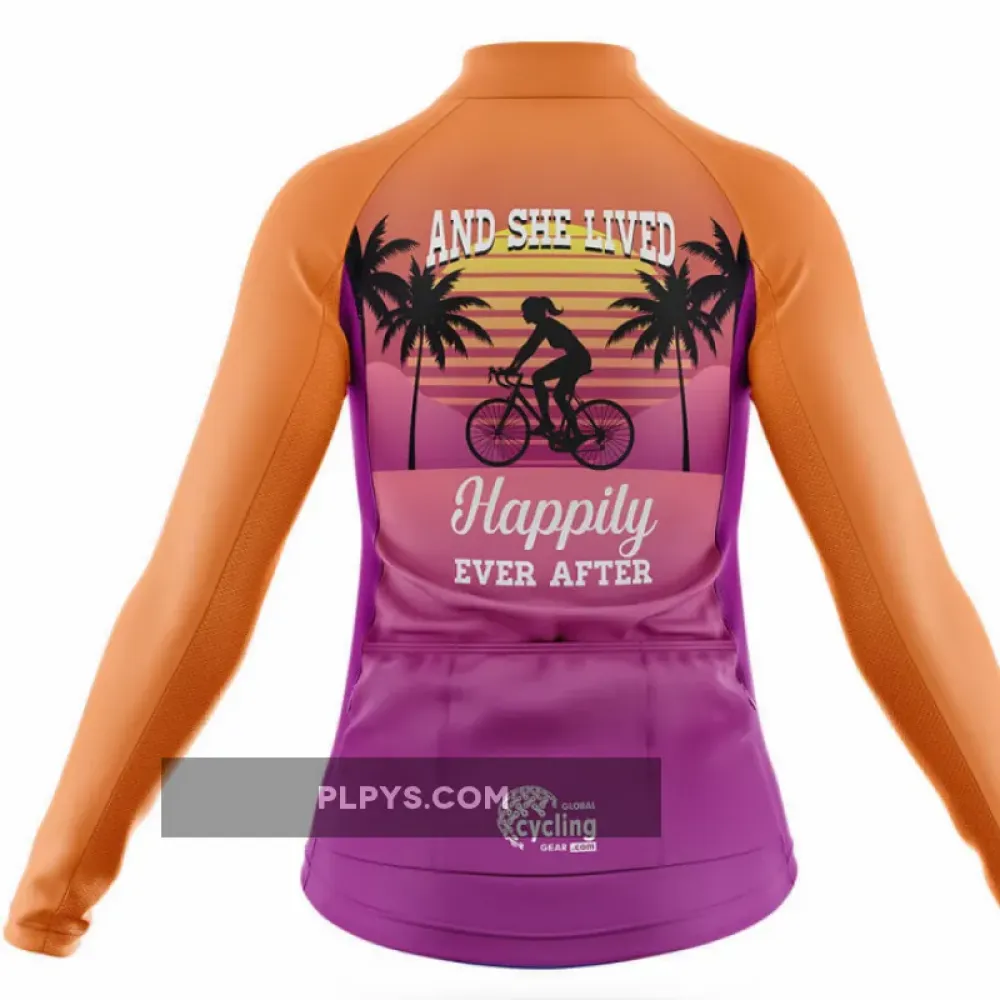 Happily - Women's Long Sleeve Cycling Jersey Ver.2