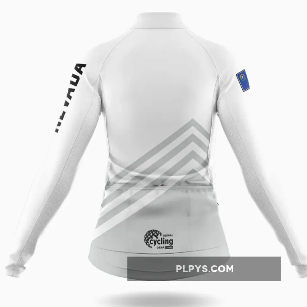 Nevada S4 White - Women - Long Sleeve Cycling Jersey