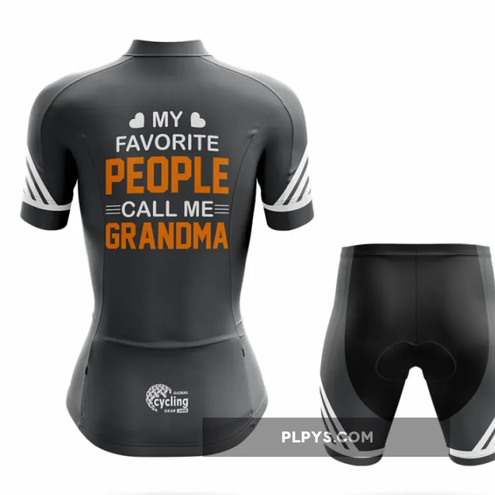 Call Me Grandma - Grey - Women Cycling - Shorts