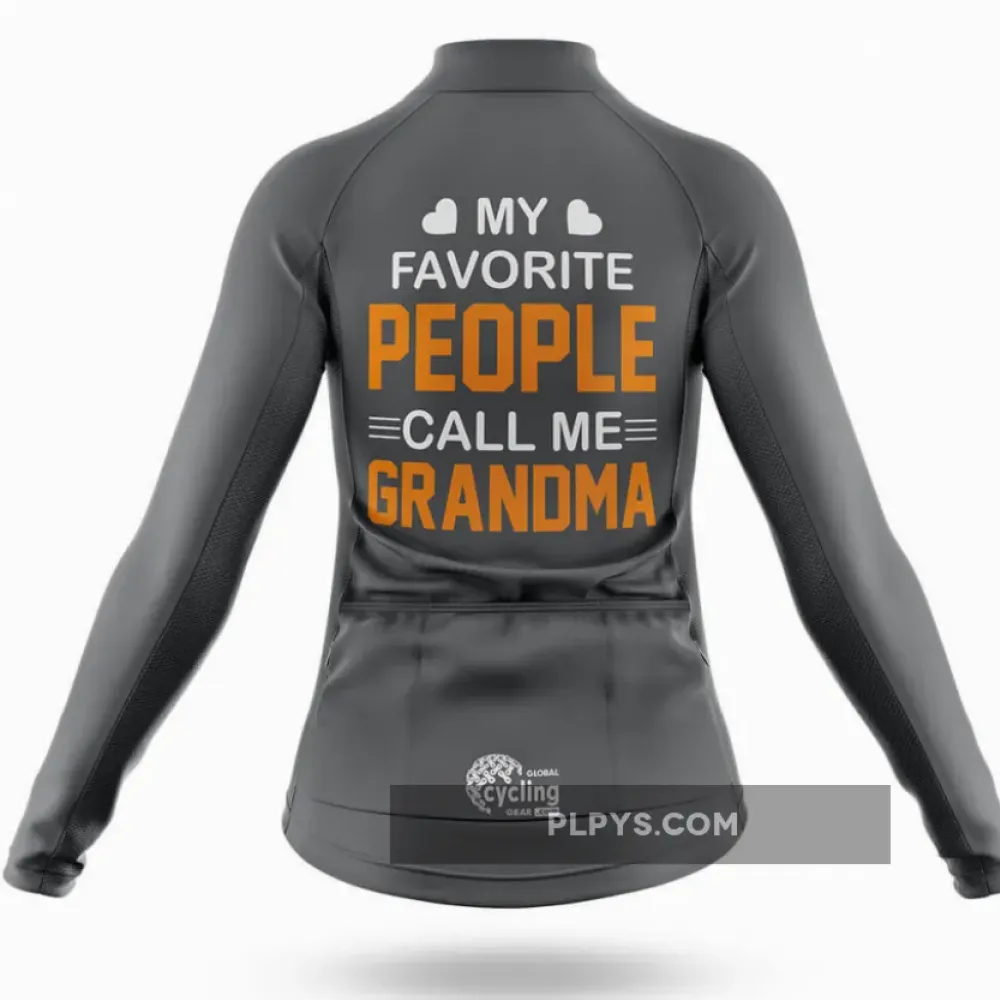 Call Me Grandma - Grey - Women Cycling - Shorts
