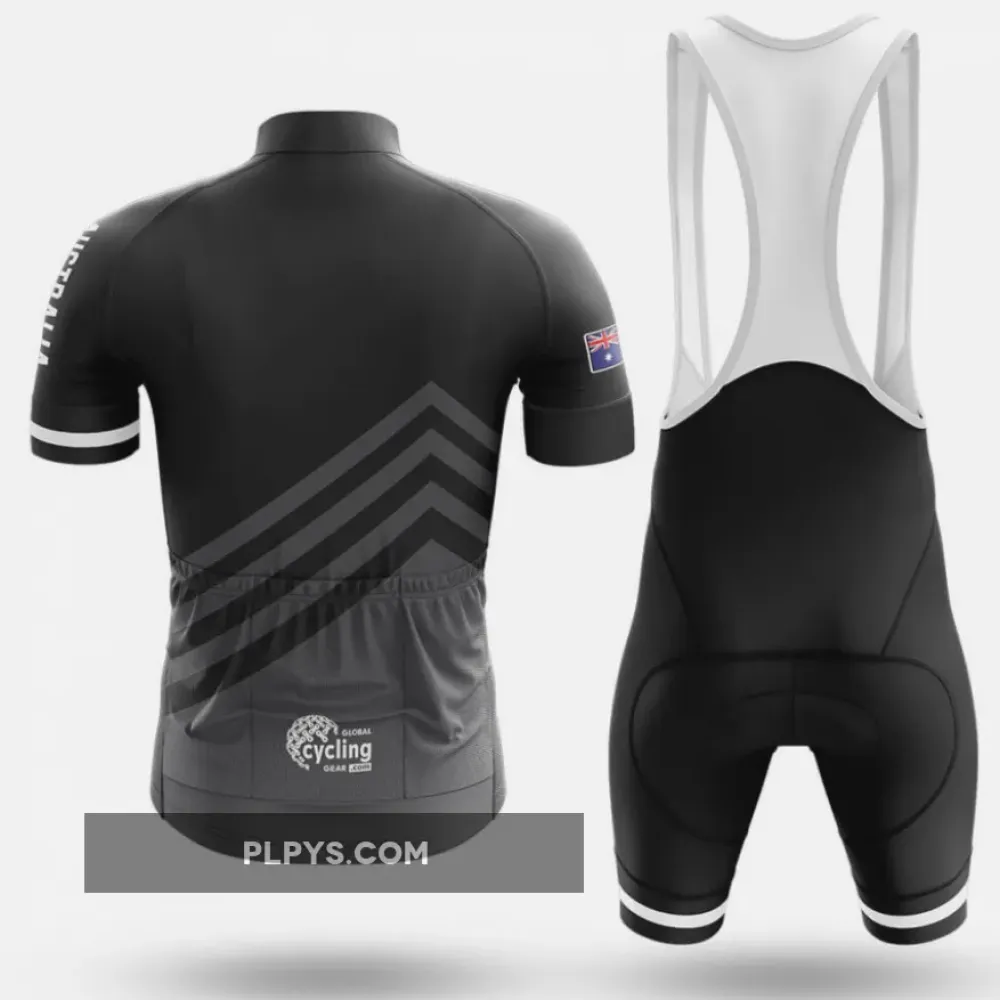 Australia S5 Black Cycling Jersey