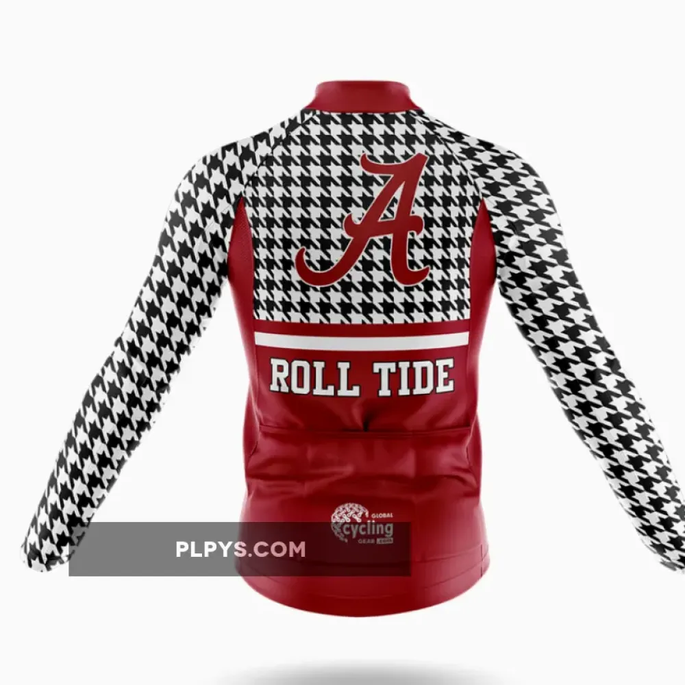 Crimson Tide Houndstooth Pattern Cycling Jersey