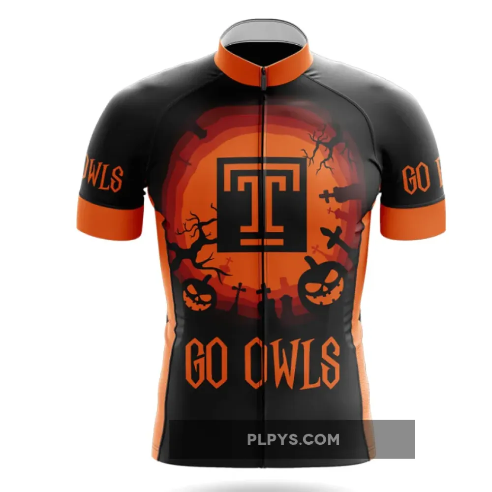 Halloween Temple University Long Sleeve Cycling Jersey