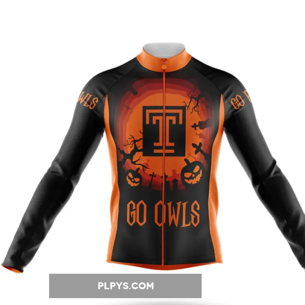 Halloween Temple University Long Sleeve Cycling Jersey