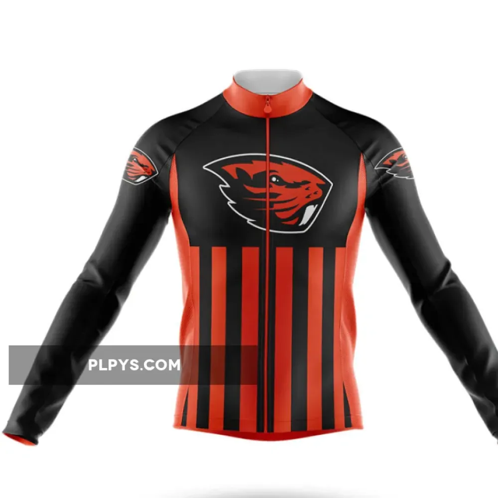 Oregon State University USA Long Sleeve Cycling Jersey