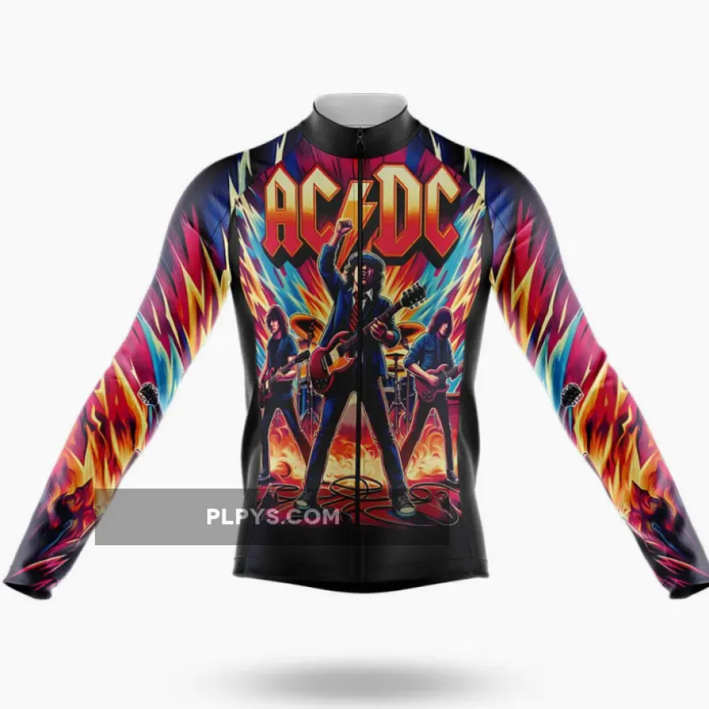 AC DC Long Sleeve Cycling Jersey Only