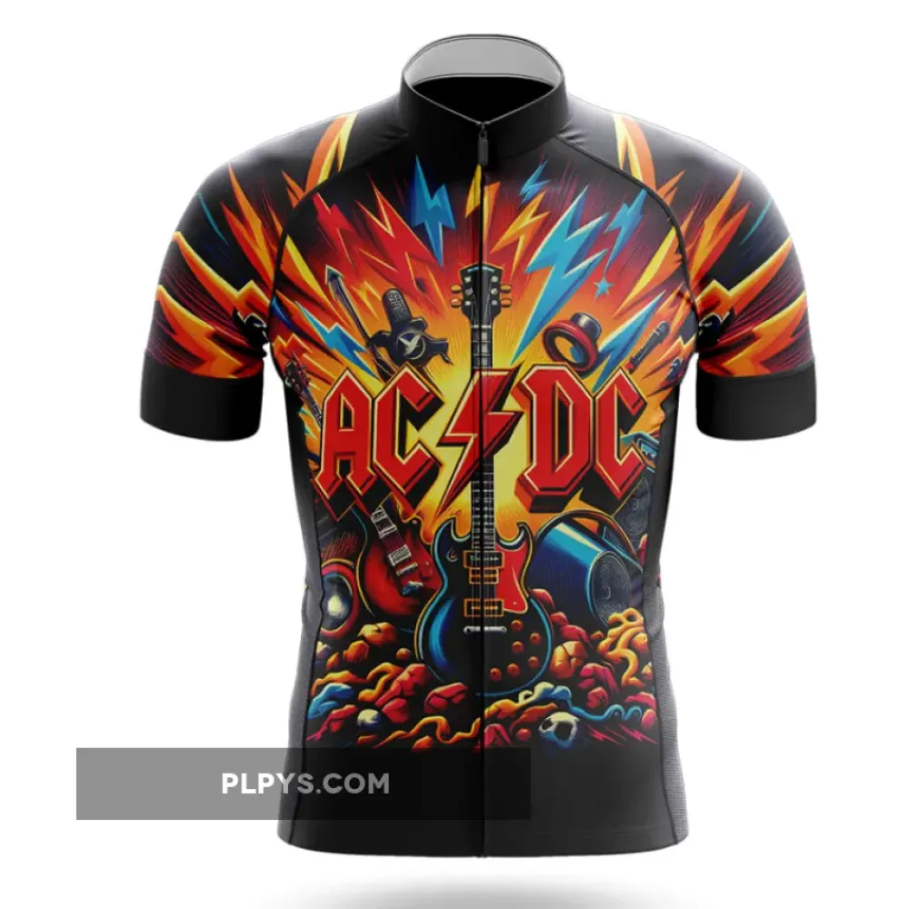 AC DC Cycling Jersey- Long Sleeve Jersey / Ver.2