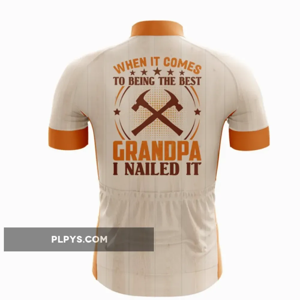 Grandpa Nailed It Bicycle Jersey