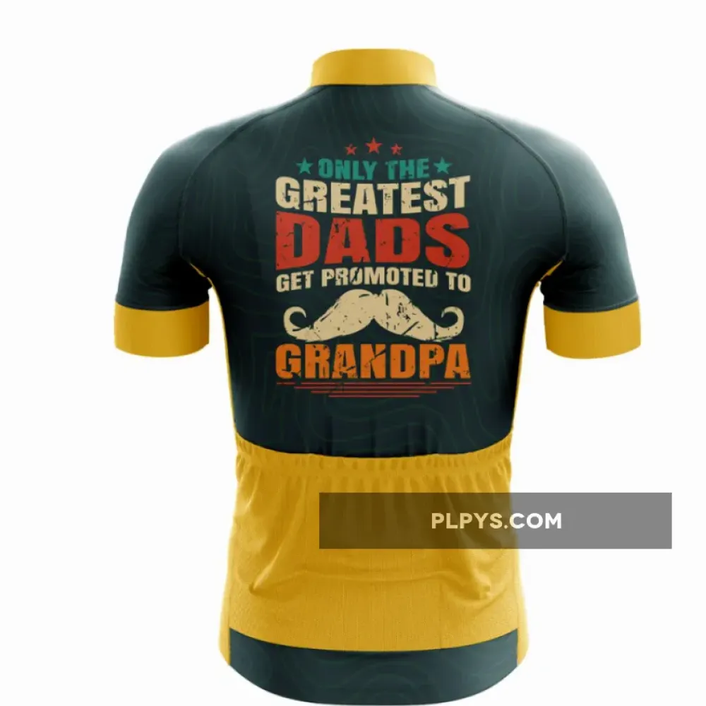 Grandpa Cyclist Jersey  Dads in Dad's Blue and Gold